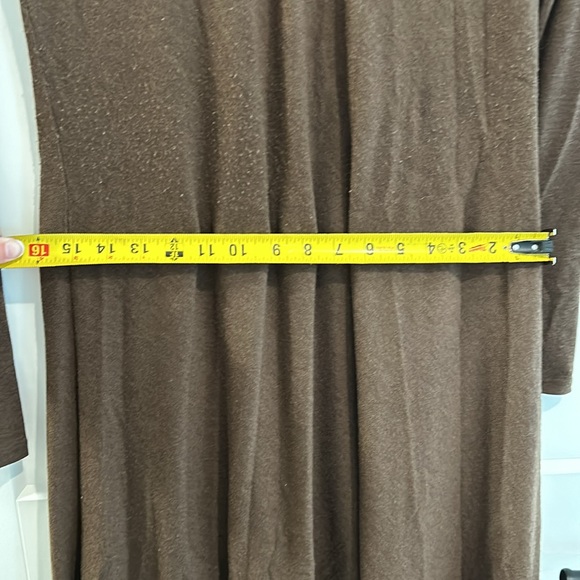 Ralph Lauren Collection size 12/L a-line brown wool dress, great price - Picture 6 of 10
